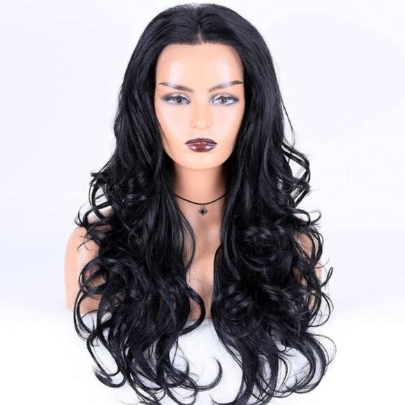 Black Curly Lace Front Wig